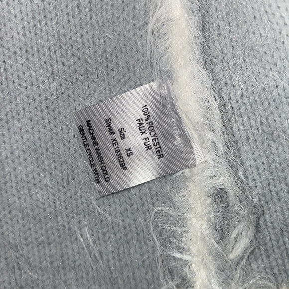 Woven Heart Faux Fur Sweater Jacket - Picture 3 of 5